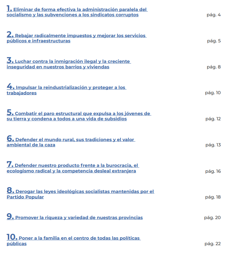 Más allá de lo ridículo que resulta entregar un programa electoral de 10 puntos cuando pretendes gobernar una comunidad autónoma, vamos a tumbar rápidamente a golpe de tuit una por una las propuestas de Vox para Andalucía 🧵👇
