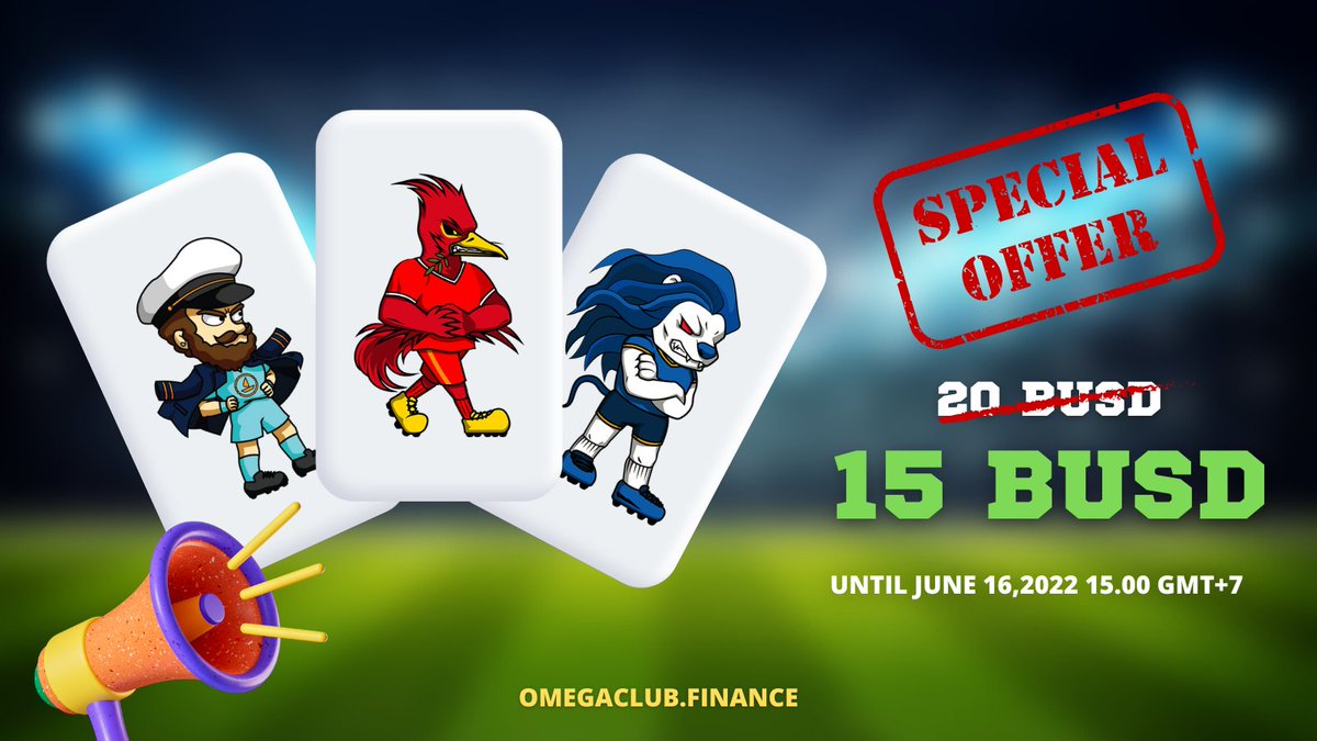 🍾🚀💰
We have a promotion to celebrate the new version of the game.
Don't be late, it's time to join Omega.
Join us omegaclub.finance