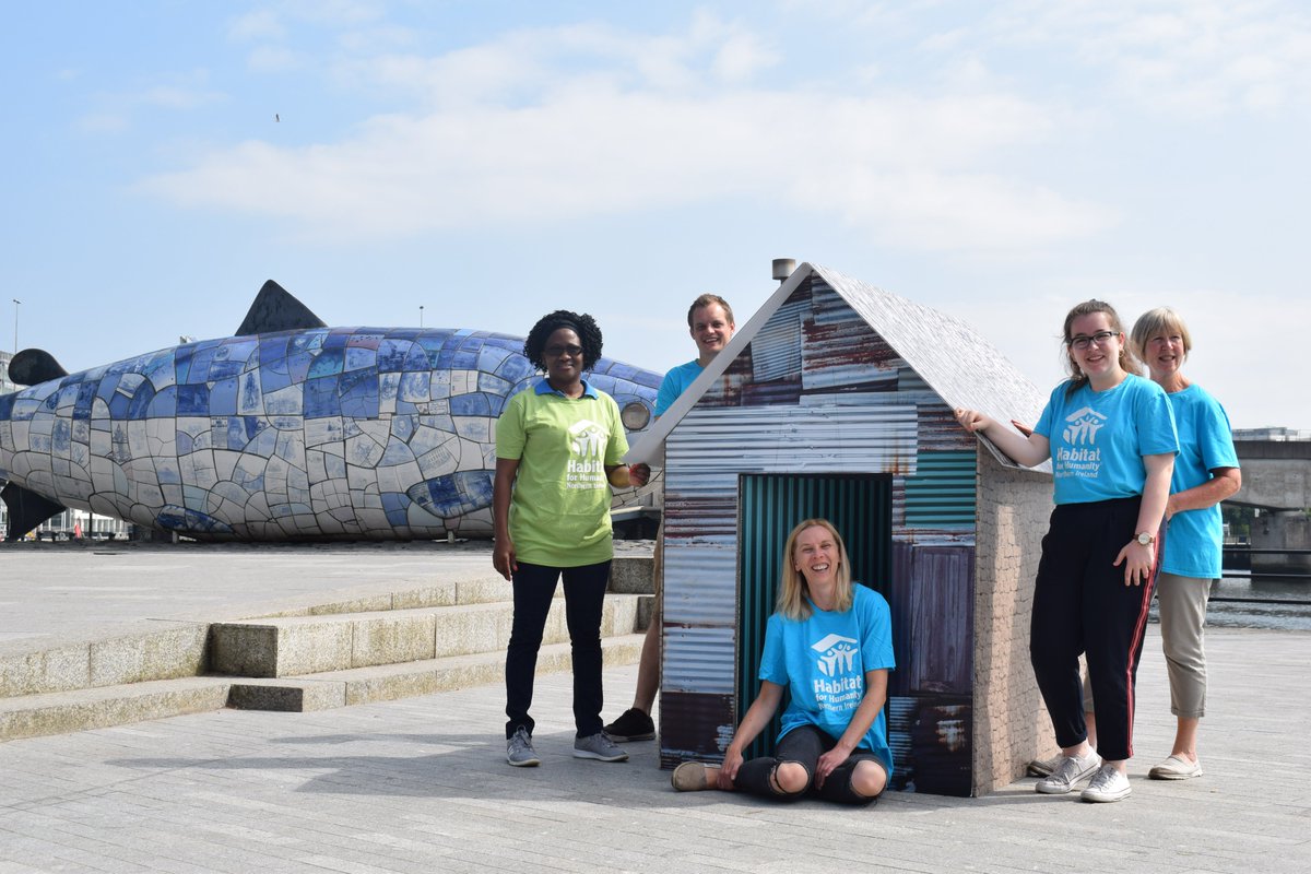 HabitatIreland's tweet photo. This day in 2018 we launched our #BuildSolidGround campaign by building shacks around Belfast!

By the year 2030, 1 in 4 people in our world are expected to be living in slums. 

The #BuildSolidGround campaign encouraged local people to raise their voices for safe shelter. #TBT https://t.co/JKZQXjbm7h