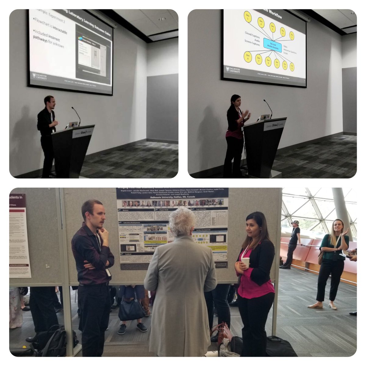 So proud of our Student Partners/Developers (@NJeffRob and @ramrooma90k) for presenting our award winning work yesterday at the @STLHESAPES conference! #STLHESAPES2022 #StudentsAsPartners #D2LInnovation #SoProud #DalProud @DalCLT @DalhousieChem @DalScience