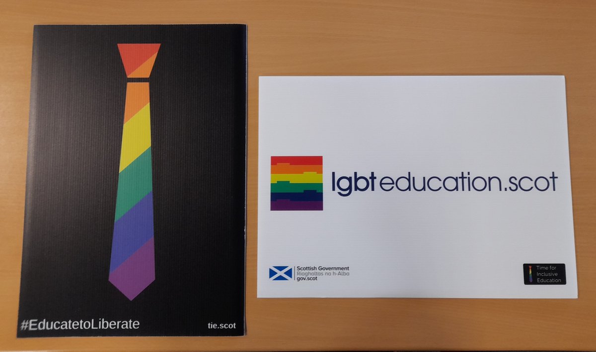 A massive thank you to <a href="/tiecampaign/">TIE</a> for these poster boards. Already added to our Pride display 😊 🏳️‍🌈#pride <a href="/LgbtLochend/">Lochend LGBT Alliance</a> @LochendHigh