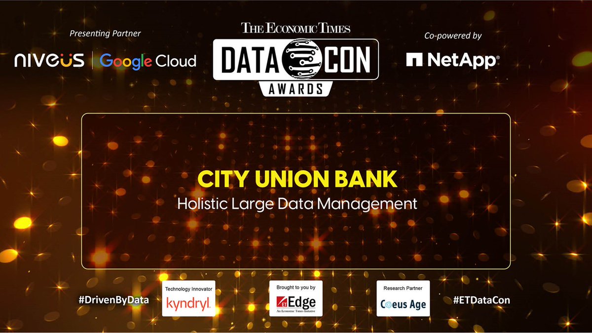 ET_Edge's tweet image. #ETDataCon | The Economic Times recognizes @cubltd in the Award Category: &quot;Holistic large data management&quot; at @niveussolutions | @GoogleCloud presents The Economic Times DataCon 2022 – India,  co-powered by @NetApp, Technology Innovator Partner @Kyndryl.