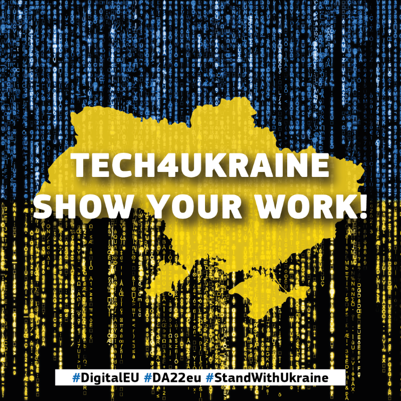 DigitalEU's tweet photo. πΊπ¦π₯οΈ Did your #digital initiative have a positive impact on people & businesses in #Ukraine? Tell us your story & inspire others: take part in #Tech4Ukraine!
πΊ Submit a short video of your #tech actions & ideas to #StandWithUkraine & it will be featured at the #DigitalAssembly