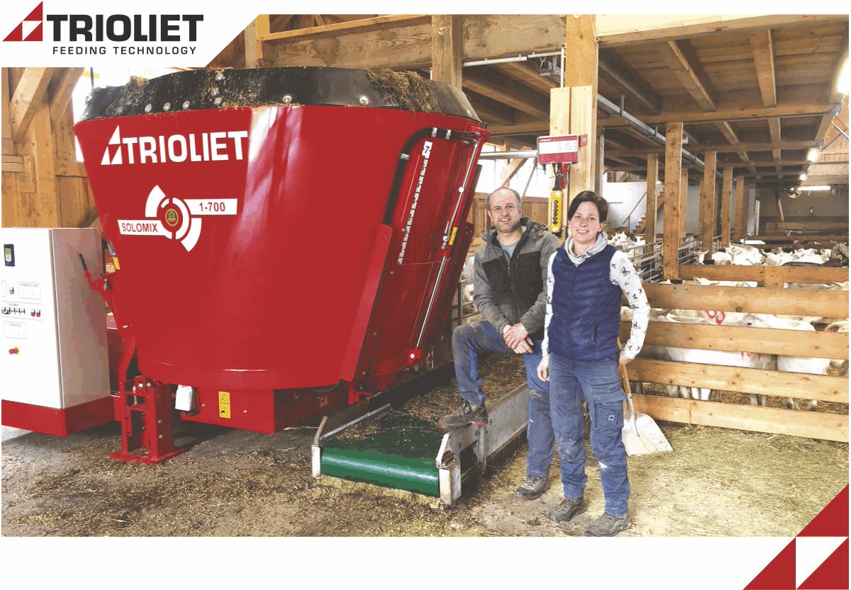 TriolietFR's tweet photo. « Le principal avantage est que je peux toujours distribuer une ration homogène » selon Ewald Gersthofer, éleveur de chèvres laitières. Lisez son récit dans notre blog https://t.co/kkx2Di4c5U
#mélanguese #éleveurdechèvres #éleveur https://t.co/Jtr1M0odJq