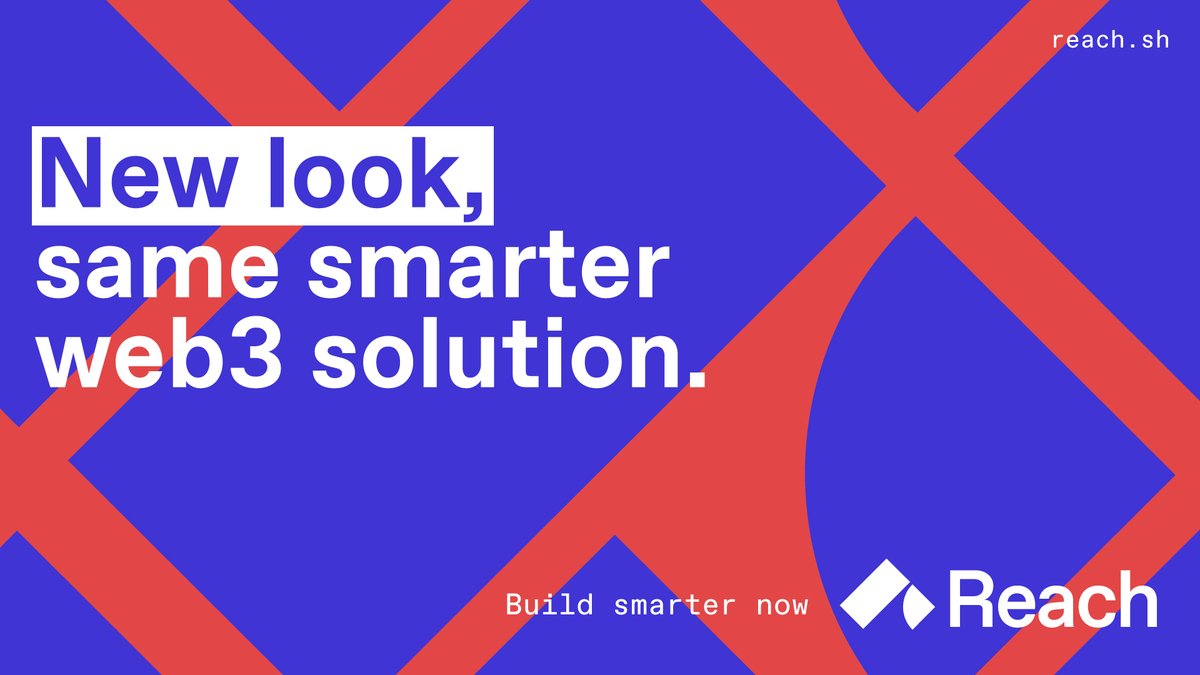 Makeover ALERT! 💁🏻‍♀️ Updated logo, new colors, new website, same smarter web3 solution— Officially unveiling the new and always improving Reach brand! 🚀

👉 reach.sh

#blockchain #web3 #developers #javascript #branding #newlook