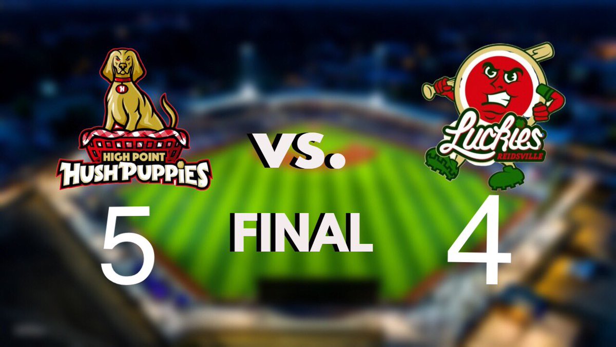 High Point Hushpuppies (@hushpuppiesonsl) on Twitter photo Pups walk it off in the bottom of the 9th for the win. <a href="/GavinSentell/">Gavin Sentell</a> drives in <a href="/kadenethier2/">Kaden Ethier</a> for the winning run. The pups in improve to 11-4. . <a href="/ONSLBaseball/">Old North State League</a> Pups walk it off in the bottom of the 9th for the win. <a href="/GavinSentell/">Gavin Sentell</a> drives in <a href="/kadenethier2/">Kaden Ethier</a> for the winning run. The pups in improve to 11-4. . <a href="/ONSLBaseball/">Old North State League</a>