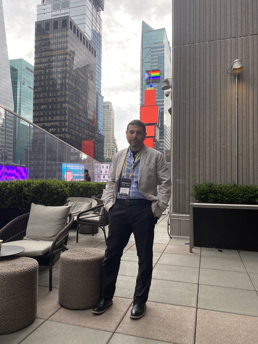 At the Perch overlooking Time Square at #NFTNYC