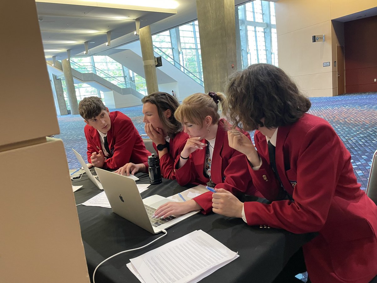 VideoPenta's tweet photo. SkillsUSA Nationals, Day 3 - Thursday

The biggest day of the week so far - Competition Day! The students got started working on their newscast just after 11 AM, then spent two hours writing, refining, and practicing it before going into the studio to record it. @pentacareerctr https://t.co/IZ3kmgsBnl
