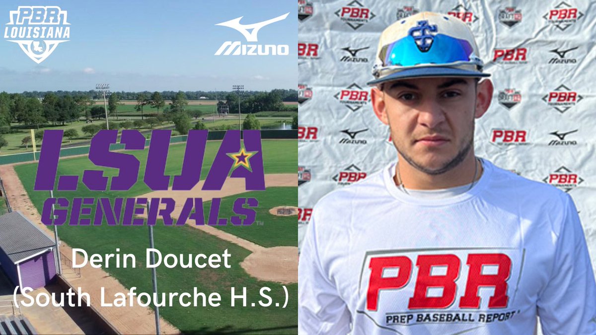 PrepBaseballLA's tweet photo. Congratulations to 2022 Derin Doucet (South Lafourche HS) on his commitment to LSU-Alexandria.  #BeSeen

@prepbaseball https://t.co/bkpMIt1wx3