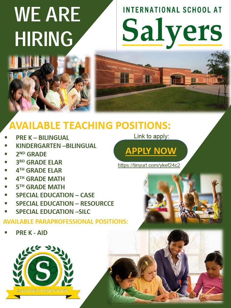 We are looking for excellent educators to join our team!  Is that you? Link to apply: tinyurl.com/ykef24c2