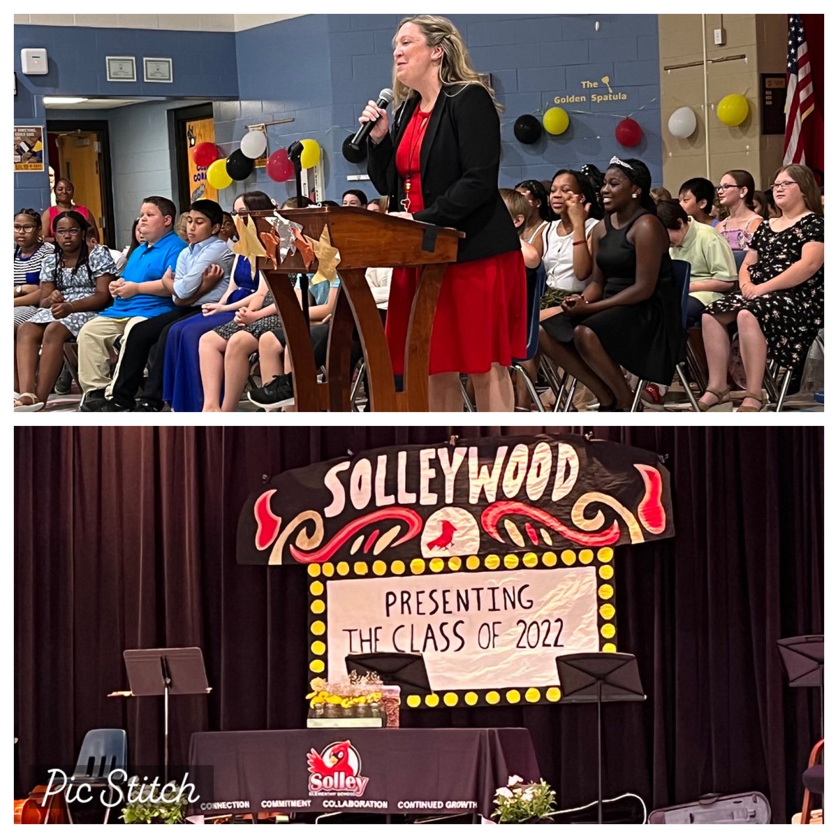 SolleyAACPS's tweet photo. It was an incredible night promoting our #AACPSAwesome fifth grade students to middle school! #solleystrong #cardinalsforlife We are grateful for our teachers who planned an incredible evening to recognize our students & their success. Congratulations 🎈🎉 https://t.co/QlbPjL9xaj