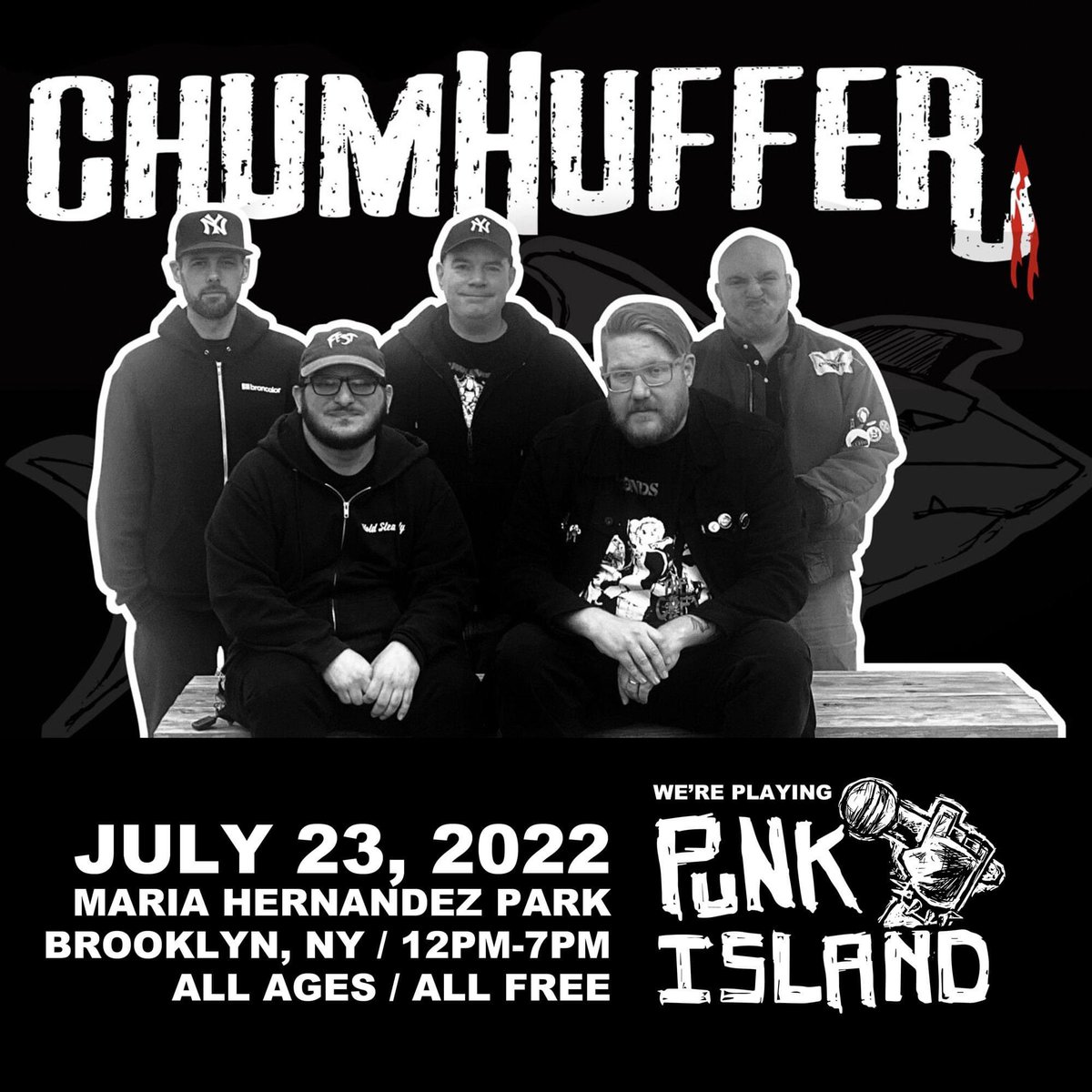 ChumHuffer's tweet photo. ChumHuffer is excited to announce we are playing #punkisland this year. #upthepunks #hardcorepunk #punk #allages #free #livemusic https://t.co/cfhRwziFYu
