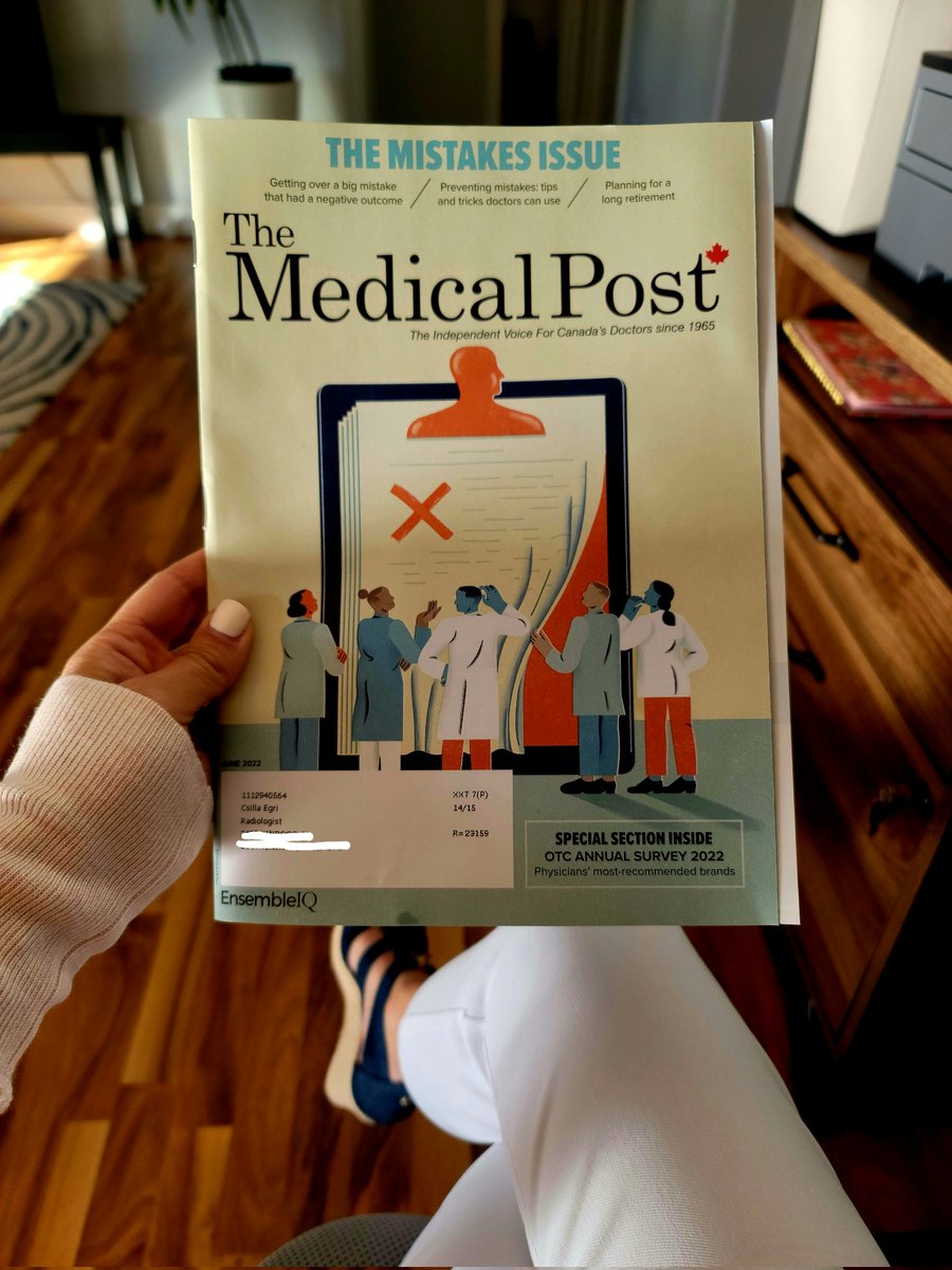 c_egri's tweet photo. As a fellow human and doctor, I look forward to reading this issue.

#ToErrIsHuman https://t.co/3clyV43RQi