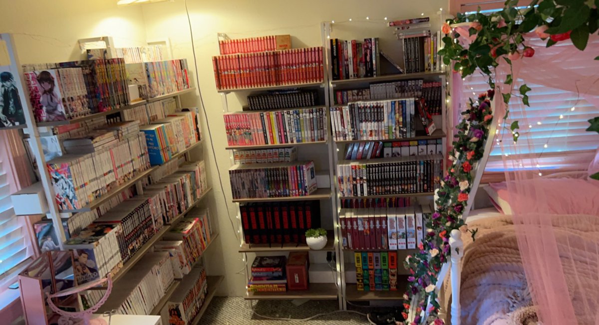sanrio_bby's tweet photo. she’s a ten but she hoards manga https://t.co/76lM2CxBBu