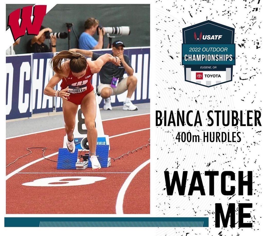 BadgerTrackXC's tweet photo. Congratulations to @BiancaStubler as she heads to the semifinals tomorrow , running a time of 56.60! https://t.co/zmVZhtp2oZ