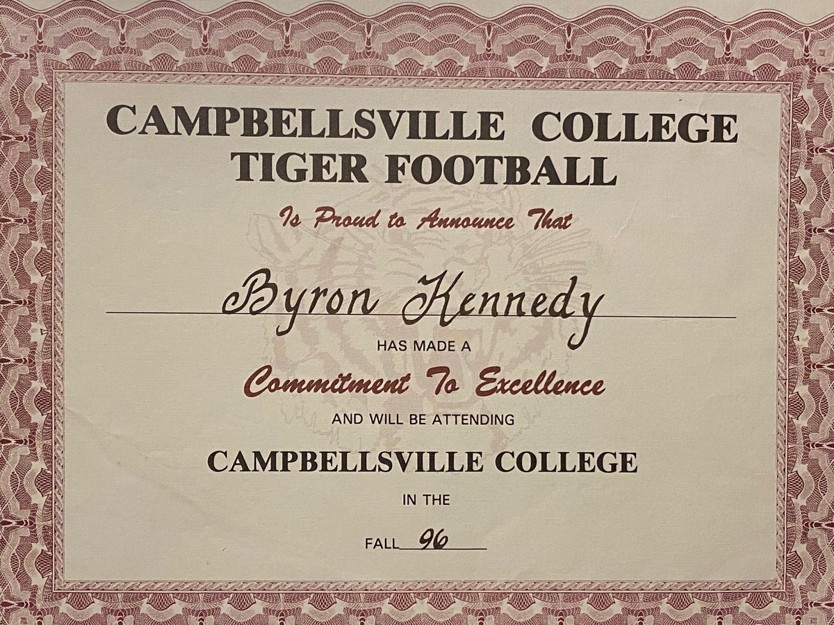 Crypto_CoachK's tweet photo. It’s been a dream to return to Campbellsville University @PerryThomasCU @chrispardue5 @CoachAtwood23 @CoachHBrown8 @DerekBurnett13 as a Tiger once again. Excited about the opportunity to pursue a championship as a coach just as I did as a player. #WeAreCu https://t.co/qT026OwRZl