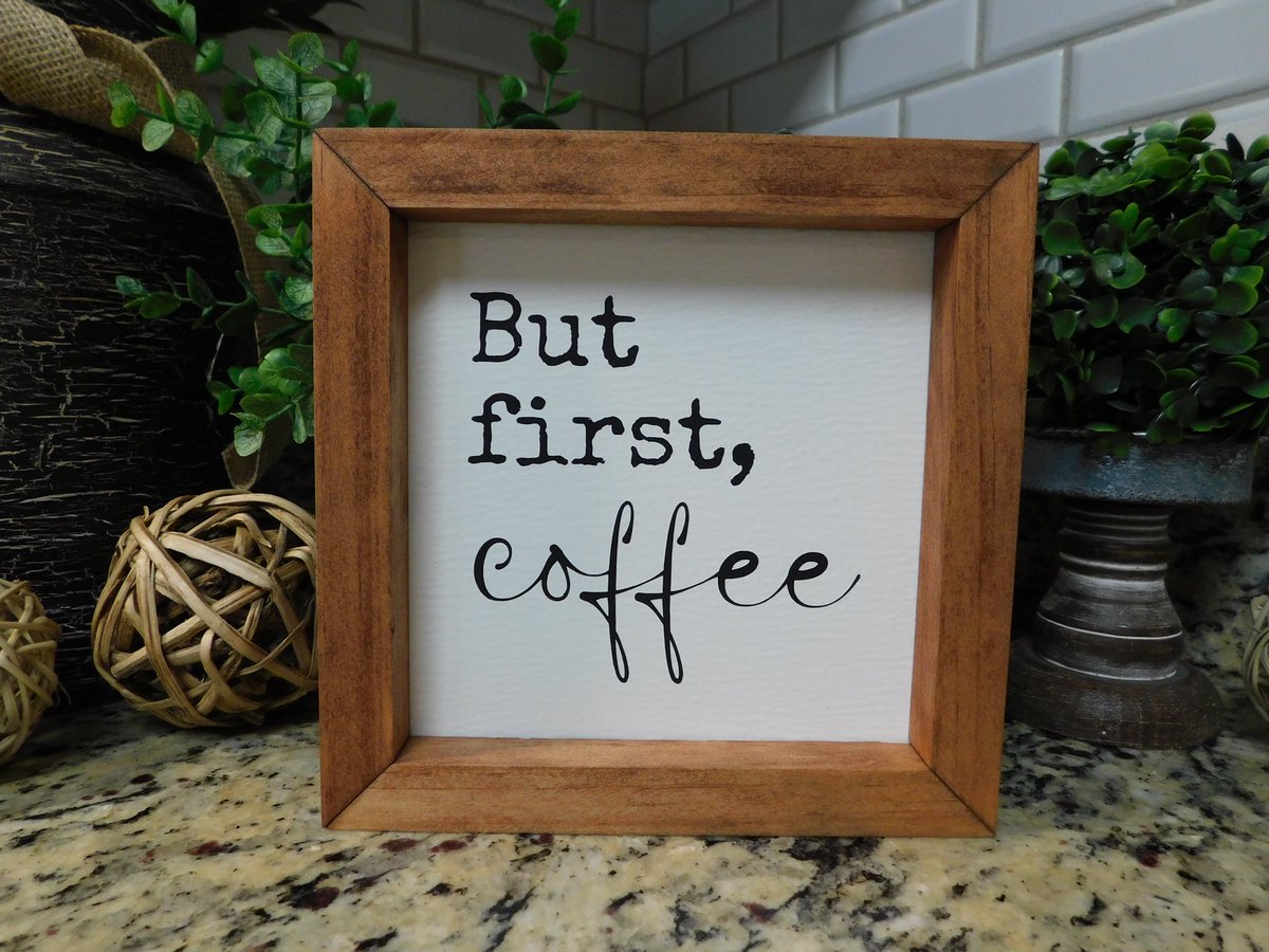 MadylzieDesigns's tweet photo. But first, coffee! โค๏ธ
.
.
.
.
#farmhouseinspired #farmhouseinspireddecor #farmhousesign #rusticfarmhouse #rustichomedecor #rusticsigns #coffeehumor #funnycoffeesign #coffeebar #coffeebarsign #coffeebarhumor #butfirstcoffee #handpaintedsigns #woodsigns https://t.co/MWD43YZnBs