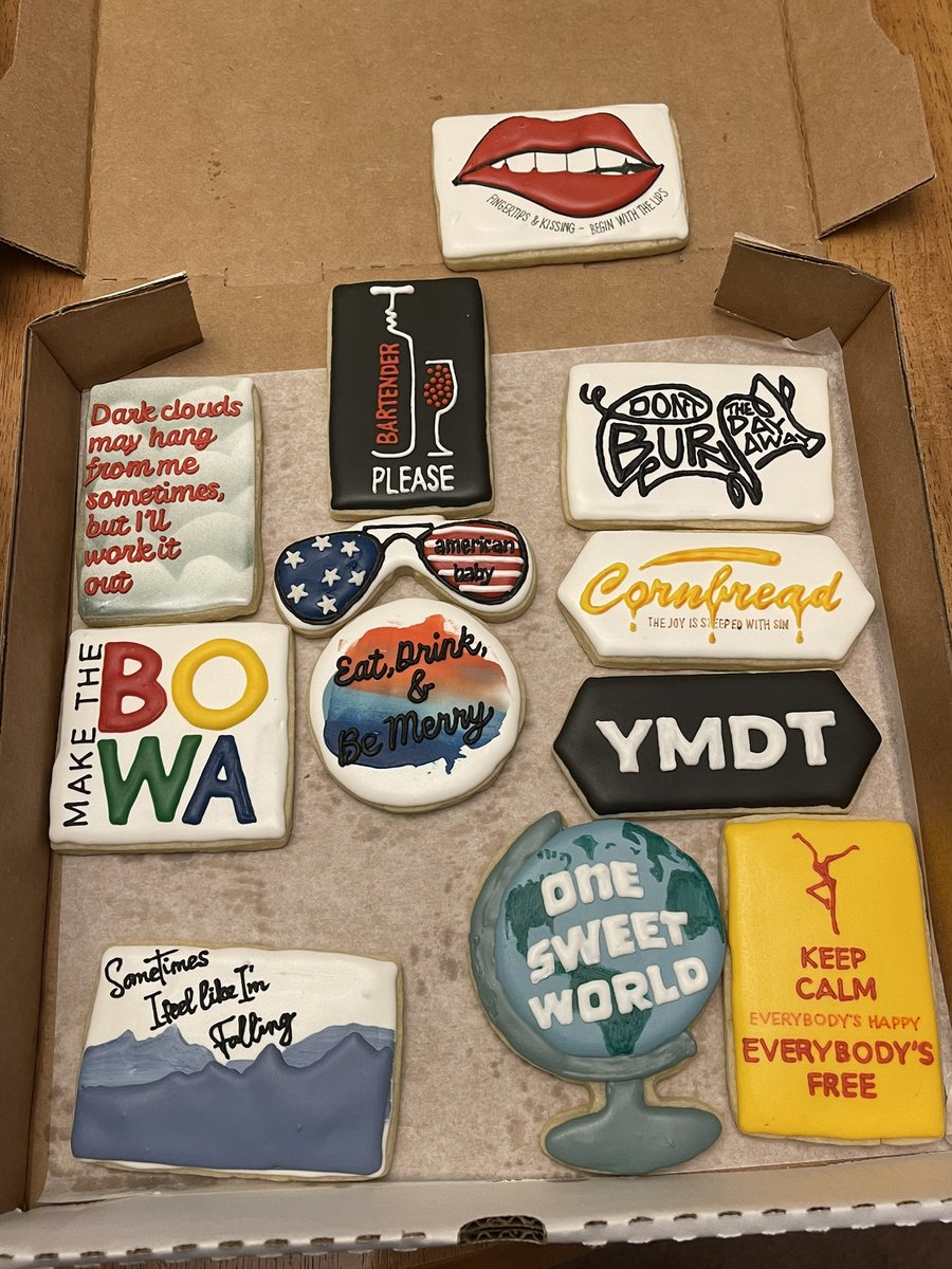 Which one is your favorite fellas? See you guys this weekend.  Everyone deserves a cookie !!! @DMBGorgeCrew @SLessard @JeffCoffinMusic @davematthewsbnd