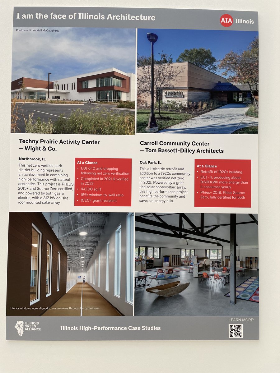 ilgreenalliance's tweet photo. Proud to feature the work of our members at #A22Con this week! Check out projects from @wightco, @TBDArchitects, @HPZSarchitects, @farrside, and @FGMArchitects in the McCormick Place entrance hall!
Created with our partner @AIAIllinois https://t.co/c8r4VLl1OX