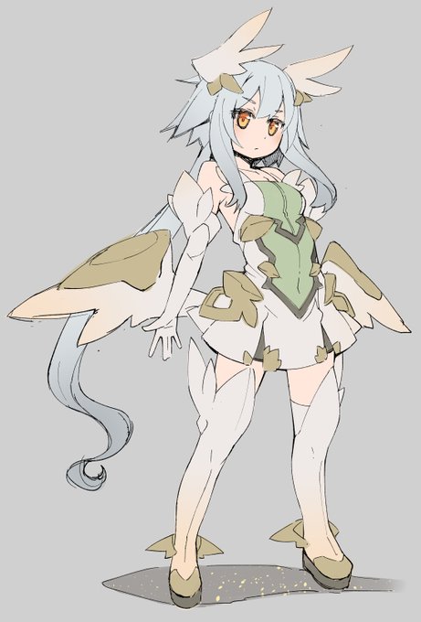 詳細なディテールはあとでツメるとして、方向性としてはむしろこういうのだなうん。セイクリッド感とある種の先兵感みたいなの。 