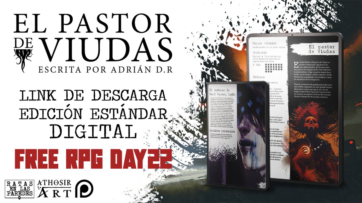 ¡Buenas peñita!🙌Hoy es el #freerpgday 🥳 y como estos últimos años aquí va mi aportación😋👇

1⃣ Sigue la cuenta <a href="/athosirart/">ATHOSIRART</a> 
2⃣ Mándame un privi para obtener el link 📇😉
3⃣ Meterle un mega🔁RT para que todo el mundo se entere

🚨Promoción válida día 25/6/22 hasta las 24H GMT+2