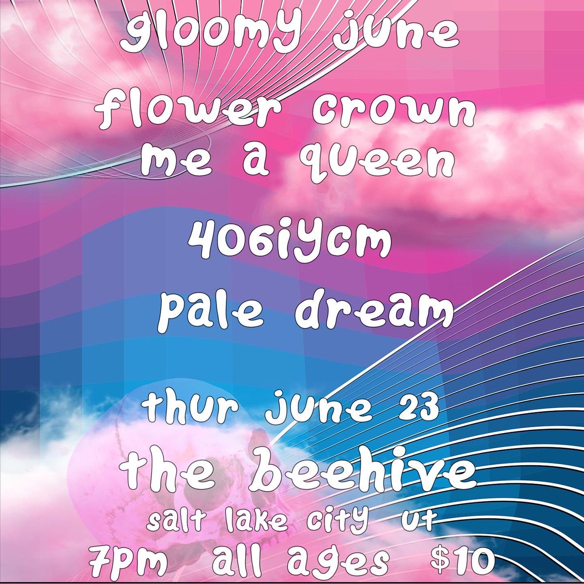 Tonight we’re in SLC! <a href="/theBeehiveSLC/">The Beehive</a> with <a href="/406iycm/">4 oh! 6</a> Flower Crown Me a Queen and <a href="/paledream1/">paledream</a>
