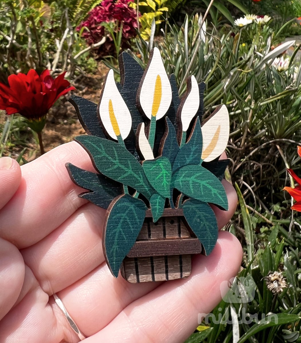 milkbun's tweet photo. Stacked wooden pins: Monstera and Peace Lily plants.

My store reopens tomorrow, Friday 24th at 6pm EST with a few new items. https://t.co/le8SuSiQTi
