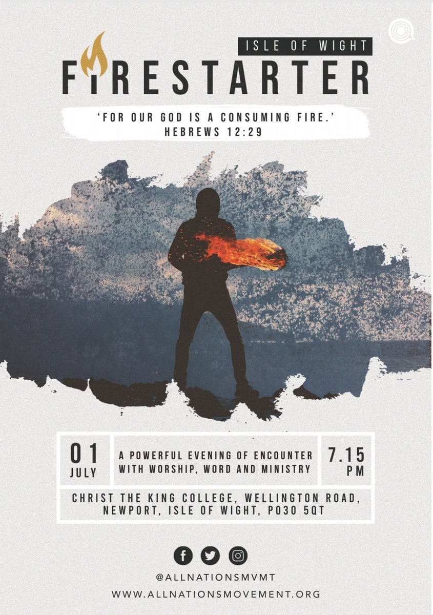 Fire Starter - Evening celebration <a href="/ChristTheKingIW/">ChristTheKingCollege</a>, Newport #IsleofWight with <a href="/SteveUppal/">Steve Uppal</a> - Friday 1st July at 7.15pm #iw <a href="/WightChurch/">Wight Church Network</a> <a href="/Newportchurches/">Newport Churches IOW</a> @cofeportsmouth