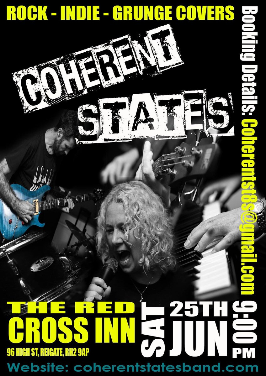 Hi all! Playing this Saturday night at the New Cross Inn in Reigate! Great venue and would be fantastic to see you there!!!