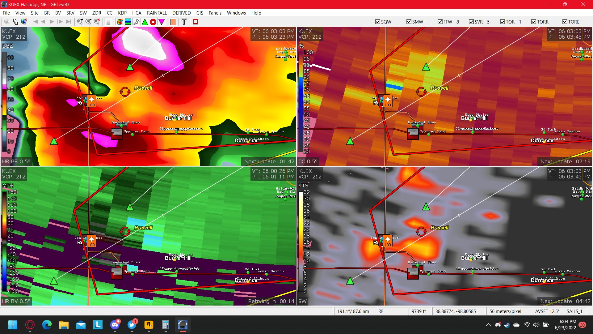 NWS Tornado on Twitter "Tornado Warning including Russell KS, Lucas KS and Dorrance KS until 5