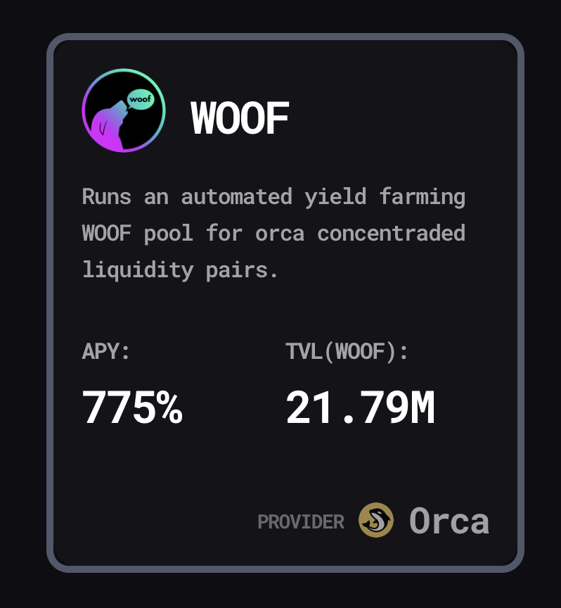 boson_finance's tweet photo. Our WOOF vault just reached 20mi+ in TVL!

Congratulations @WoofSolana fam! https://t.co/WzA6AFG8Rl