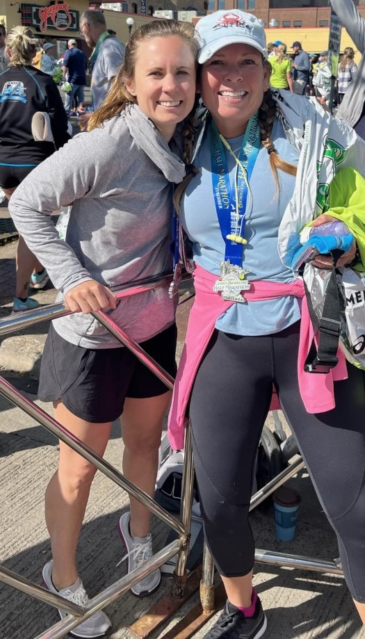 OnSitePT's tweet photo. Congrat's to our CEO, Melissa Gill, and one of our amazing PT's, Jenny Blade, for finishing Grandma's 1/2 Marathon in Duluth, MN last weekend! Grandma's is considered one of the most beautiful marathon courses in the US! https://t.co/HDvPqG3SSE
#grandmas2022 #running #OSSPT https://t.co/6dGzNaCWhz