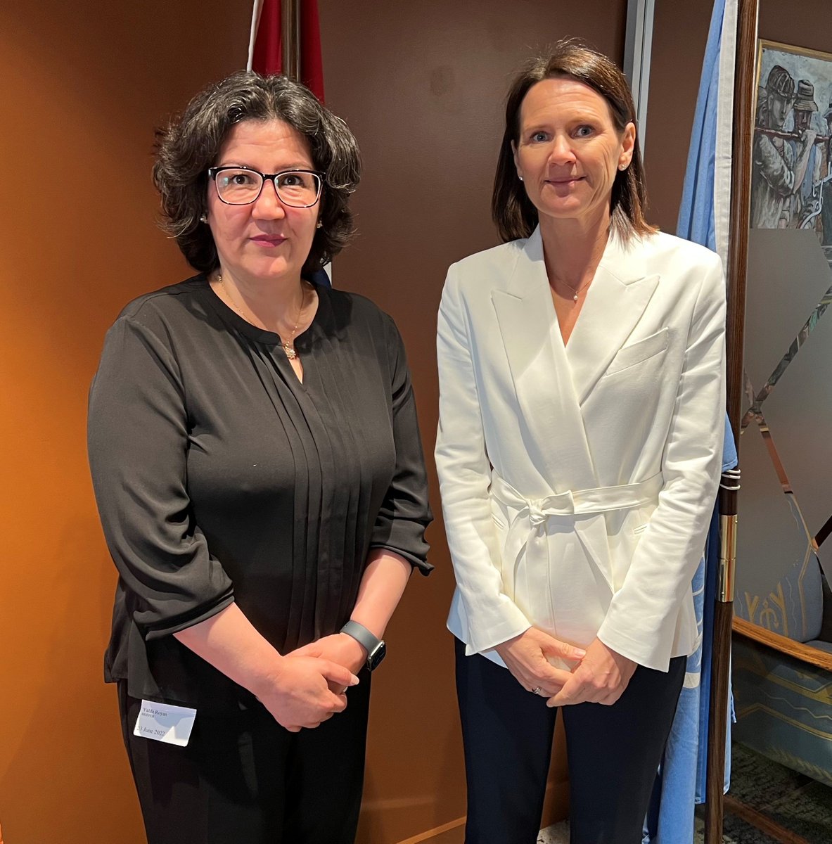 The <a href="/UN/">United Nations</a> Assistance Mission in #Afghanistan has an unique opportunity to support the people if its strong mandate is fully implemented.

Thank you <a href="/YaldaRoyan/">Yalda Royan</a> for sharing your views on how #Norway - as member of the #SecurityCouncil - can continue to support Afghan women &amp; girls.