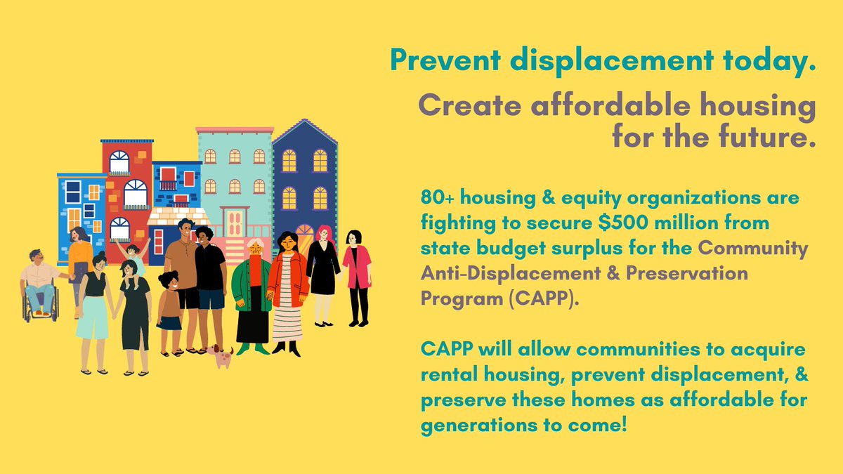 As rents outpace wages for families w/ low incomes, housing becomes less affordable, leading to displacement. That's why our coalition is calling for resources to #AcquireStabilizePreserve #affordablehousing!

@GavinNewsom @CAGovernor Please #FundCAPP in the final #CalBudget!