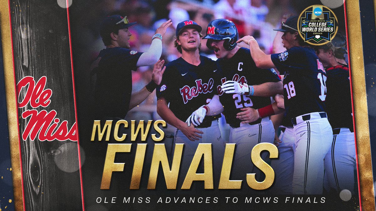 OLE MISS IS HEADED TO THE MEN’S COLLEGE WORLD SERIES FINALS‼️

#MCWS x <a href="/OleMissBSB/">Ole Miss Baseball</a>