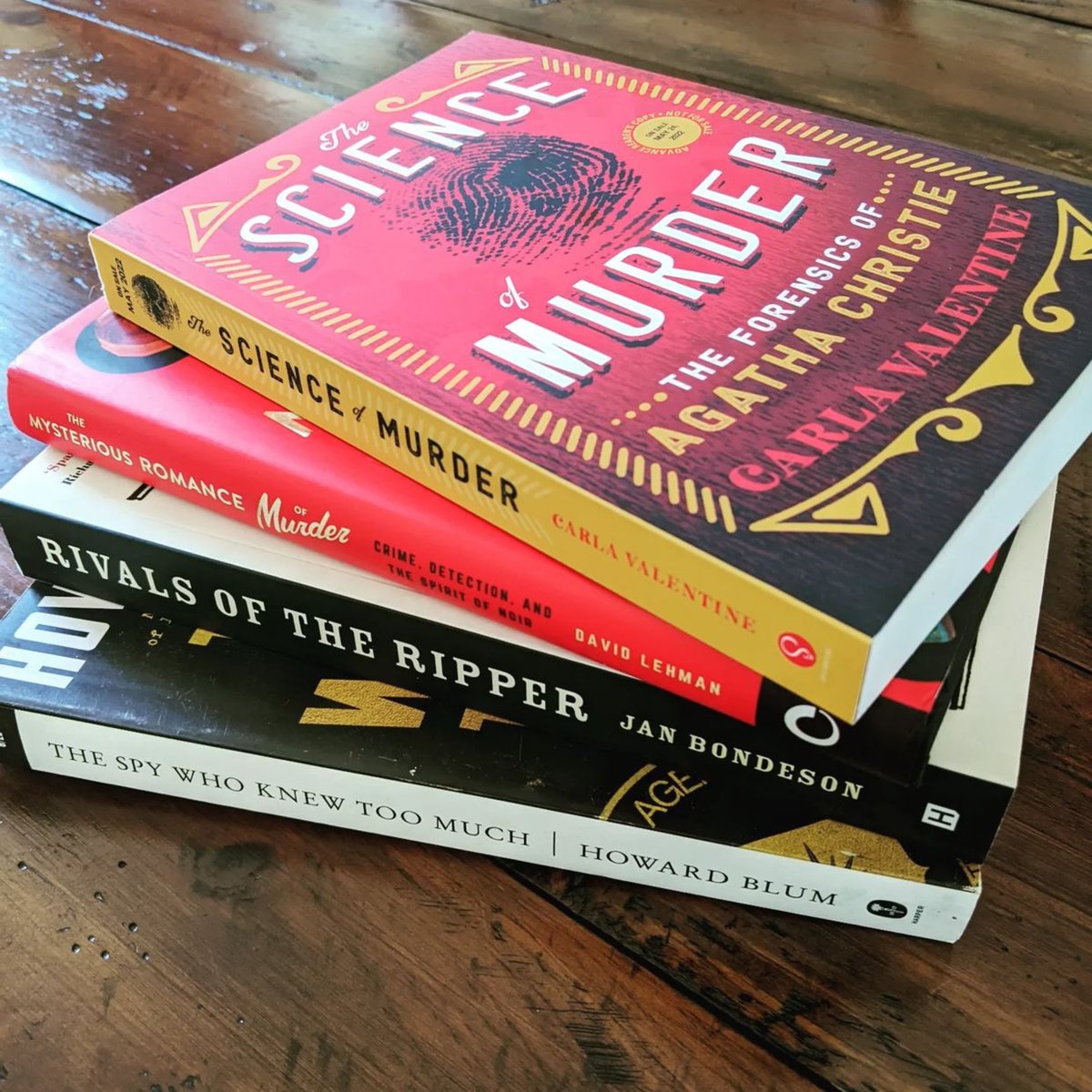 HowardBlum's tweet photo. #TheSpyWhoKnewTooMuch looks fantastic in your book stacks. Thank you to my readers. Keep posting and let me know what you think!

(Photos by @rjjulia, thrillerswineandchill, and poisonedpenbookstore on IG.)

#Nonfiction #Books #ThrillerBooks #BookTwitter https://t.co/46tBnqyxMv