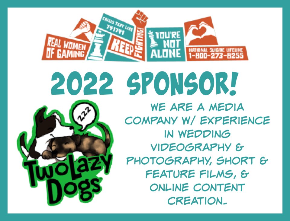 RealWomenGaming's tweet photo. You're Not Alone 2022 Sponsor!
Two Lazy Dogs Media
@two_lazy_dogs
https://t.co/F2oYC7rA5a
https://t.co/og016LKkRd
Donation Link: https://t.co/YKrtaF1tyy
#YoureNotAlone #charity #RiseHomeStories #DotsHome #sponsor #media #TwoLazyDogs https://t.co/IXBpxjyJjx