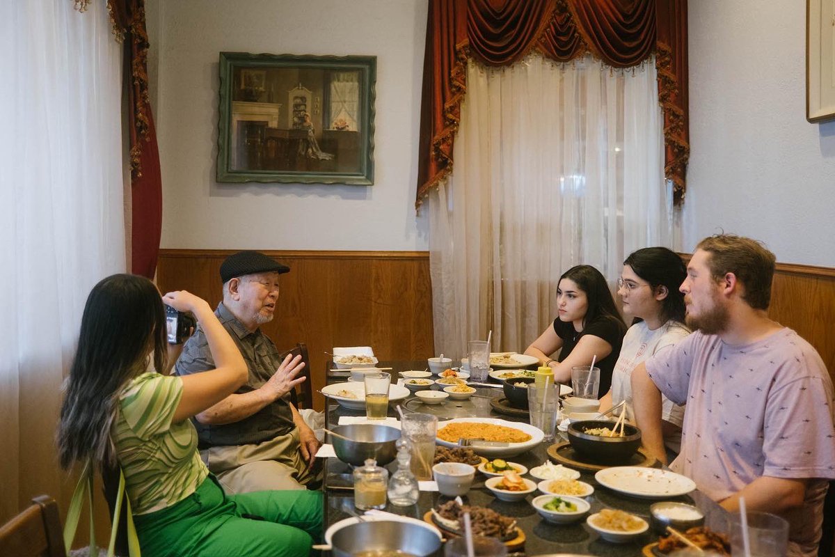 dfwasianhistory's tweet photo. Lunch and learn for our @jindal_utdallas ProConnect students 📚 Researching the history of Korea House and the Asian Trade District with Mr. Charles Park for our upcoming web series, "Thank You, Have a Nice Day." 🥢 #ourlegacyishere https://t.co/kpVi7VMXdu
