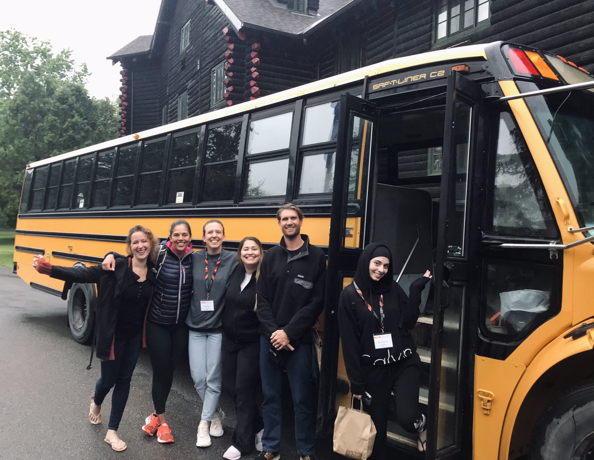 Non-Americans all excited about our ride on a schoolbus! 🚌

<a href="/grahlarvina/">Arvina Grahl</a> <a href="/Nadia_Soliman_/">Nadia Soliman</a> <a href="/vickroliveira13/">Victoria Oliveira</a> <a href="/AidanCashin/">Aidan Cashin</a> <a href="/zeynabalshelh/">Zeynab Alshelh</a> 

#NAPainSchool