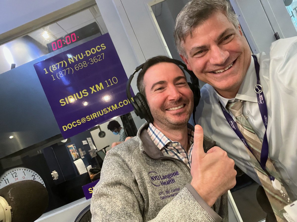 What an honor. Thanks so much for the opportunity to be on #DoctorRadio @NYUDocs @MarkPochapin @nyugrossman @AasmaShaukatMD @DavidHudesmanMD