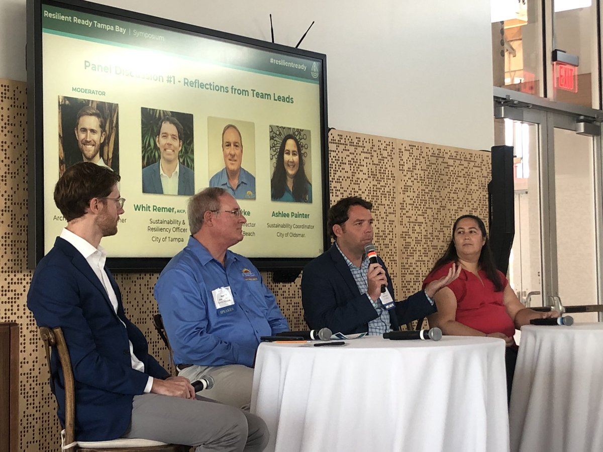 Congratulations on a well organized and much needed flood resilience dialogue <a href="/TampaBayRPC/">Tampa Bay Regional Planning Council</a> <a href="/WaggonnerBall/">Waggonner & Ball Architecture/Environment</a> and <a href="/NLintheUSA/">Netherlands Embassy in the US 🇳🇱🇺🇸</a> presenting resilience pathways and charente outcomes by national and Dutch experts <a href="/deltares/">Deltares</a> <a href="/robbertdekoning/">Robbert de Koning</a> and <a href="/Arcadis_NA/">Arcadis North America</a> . #ClimateAction  #TampaBay 👍🏽