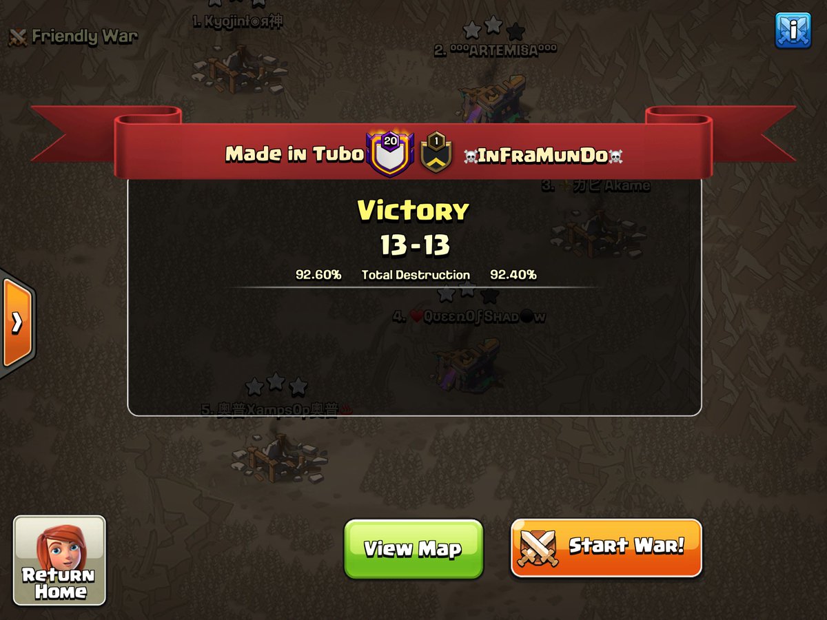 2 Wins for us in <a href="/BBGaming___/">BB Gaming</a> ⚔️
Thanks to <a href="/SAMBUCA_93/">SAMBUCA_93</a> for the stream ❤️ 

Triples ⭐🌟⭐:
<a href="/iapi00/">iapi</a> 
<a href="/Nat_coc/">𝒩𝒶𝓉 🌸</a> 
<a href="/KingLoDo3/">King_LoDo</a> 
<a href="/achille4321/">Achille⛄</a> 

See you tomorrow for the DAY #2