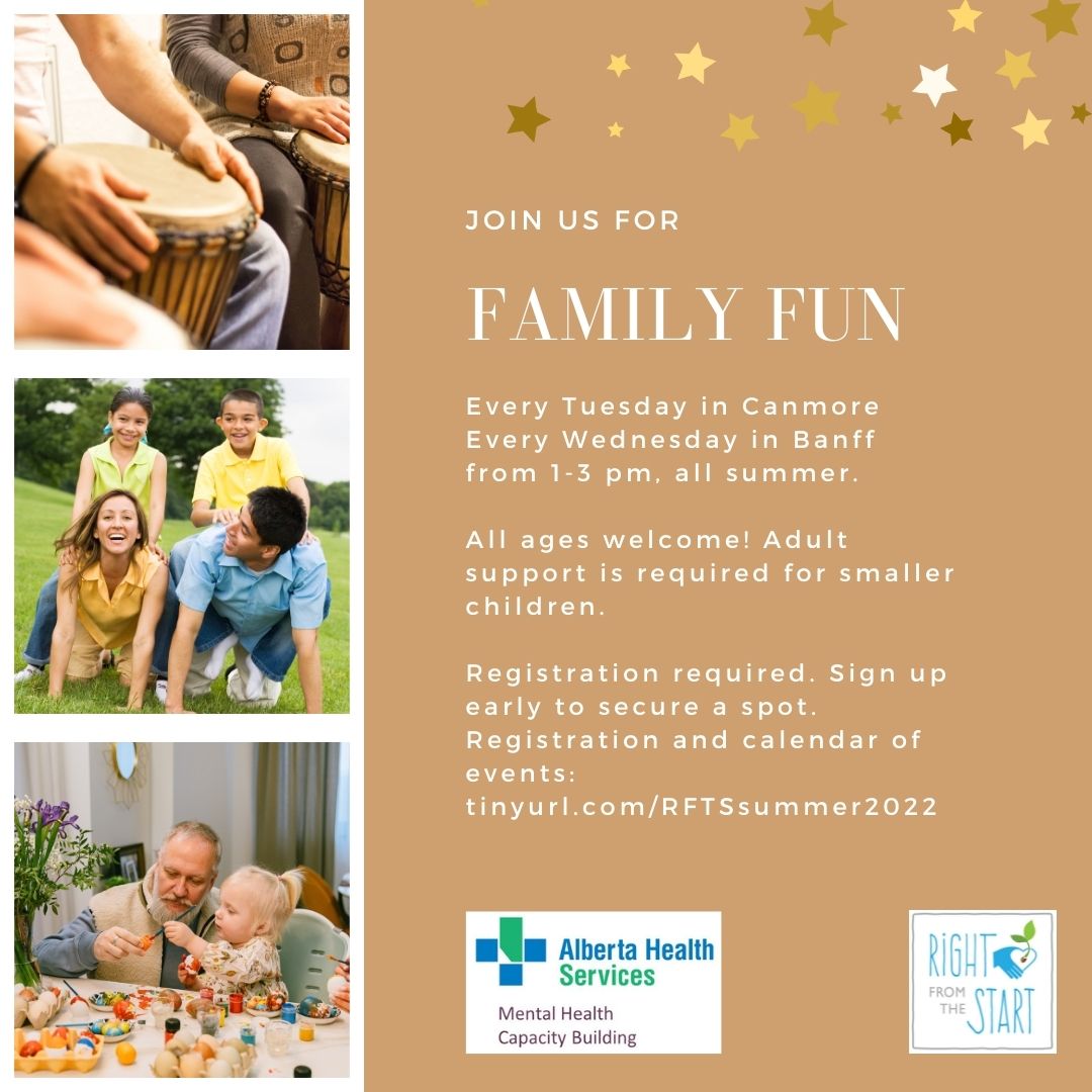 Right from the Start's Family Fun events are FREE all summer, but registration is required⭐️

Visit tinyurl.com/RFTSsummer2022 to see the calendar of events (artist-led painting in the park, drumming, DIY terrariums and more) -- REGISTER NOW for the weeks you'd like to attend!