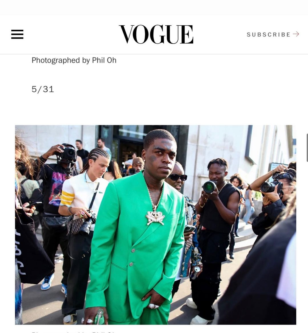 Lunionsuite 🇭🇹 on X: Kodak Black - Vogue Best Street Style - Men's Paris  Fashion Week SS23 Wearing #Pieces.uniques #Bottega ✓ 📸 styledxana   / X