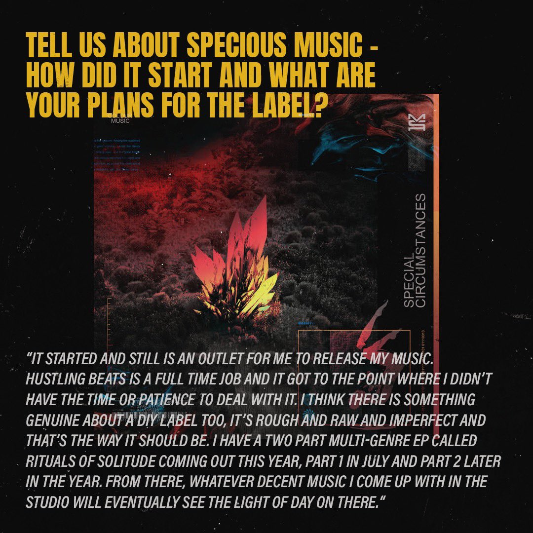 construct_co's tweet photo. The evolution from former alias, Boot to Special Circumstances, the history and future of Specious Music, and providing a creative outlet for the youth as a music teacher 🍎

Construct spends 5 mins with Special Circumstances ⏱ https://t.co/lVMXOsKV7t