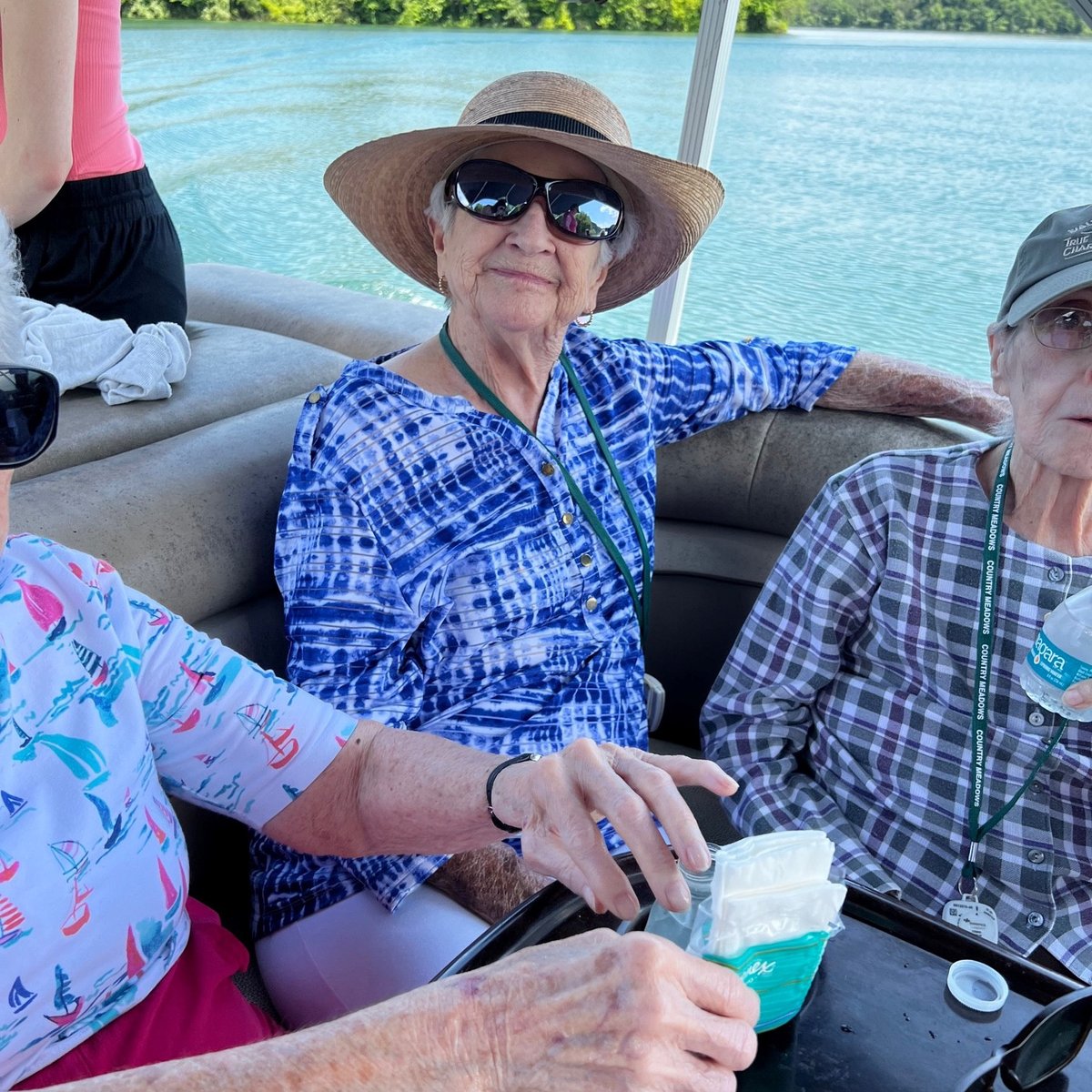 CountryMeadows's tweet photo. A great day on the water! The York-South (Leader Heights) residents and team chartered a pontoon boat at #CodorusStatePark. The residents said they were thrilled to take this ride and soak up the sun. Thanks to our team for making this happen.

#summer #fun https://t.co/rPyWoRCF7T