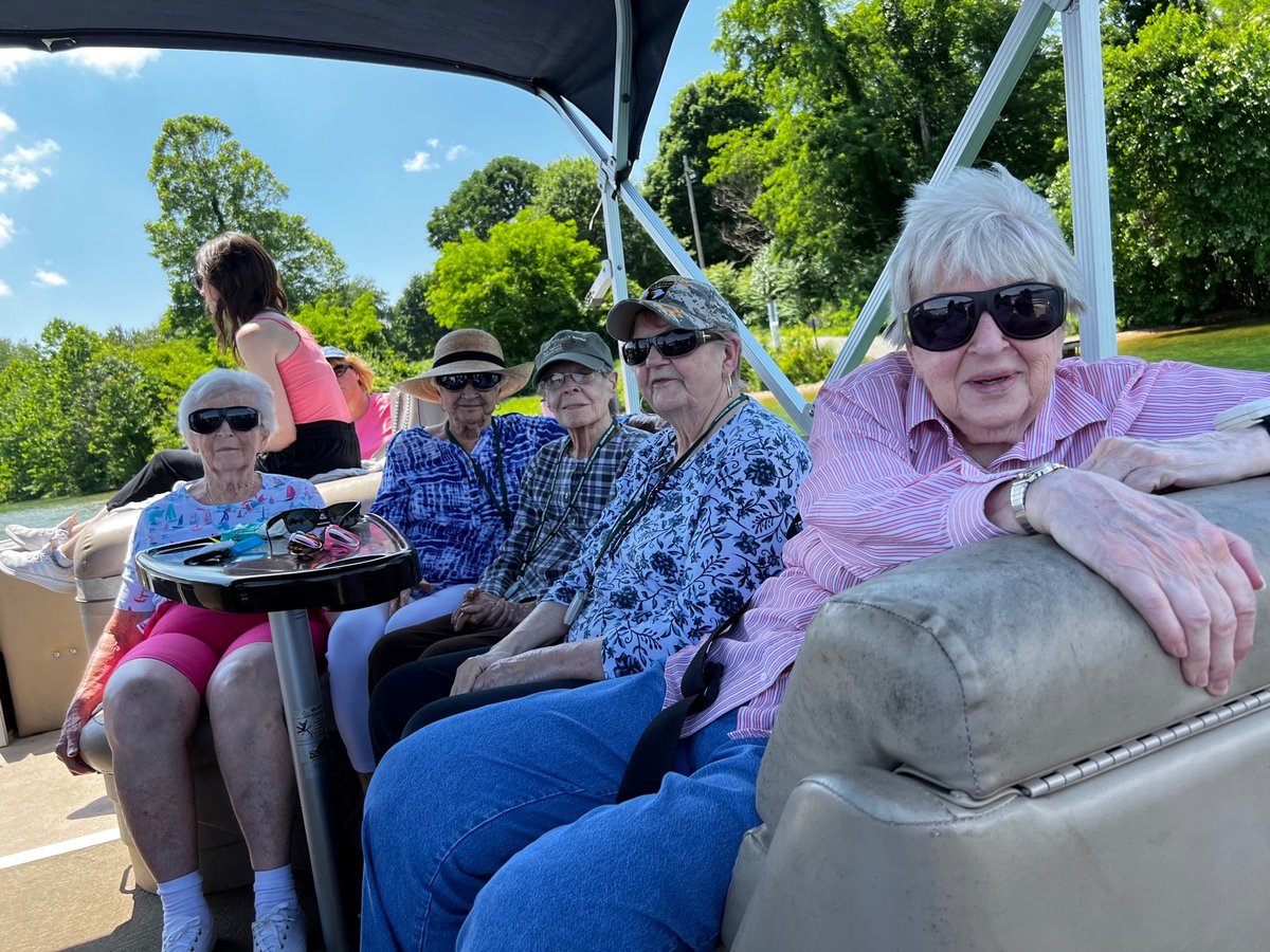 CountryMeadows's tweet photo. A great day on the water! The York-South (Leader Heights) residents and team chartered a pontoon boat at #CodorusStatePark. The residents said they were thrilled to take this ride and soak up the sun. Thanks to our team for making this happen.

#summer #fun https://t.co/rPyWoRCF7T