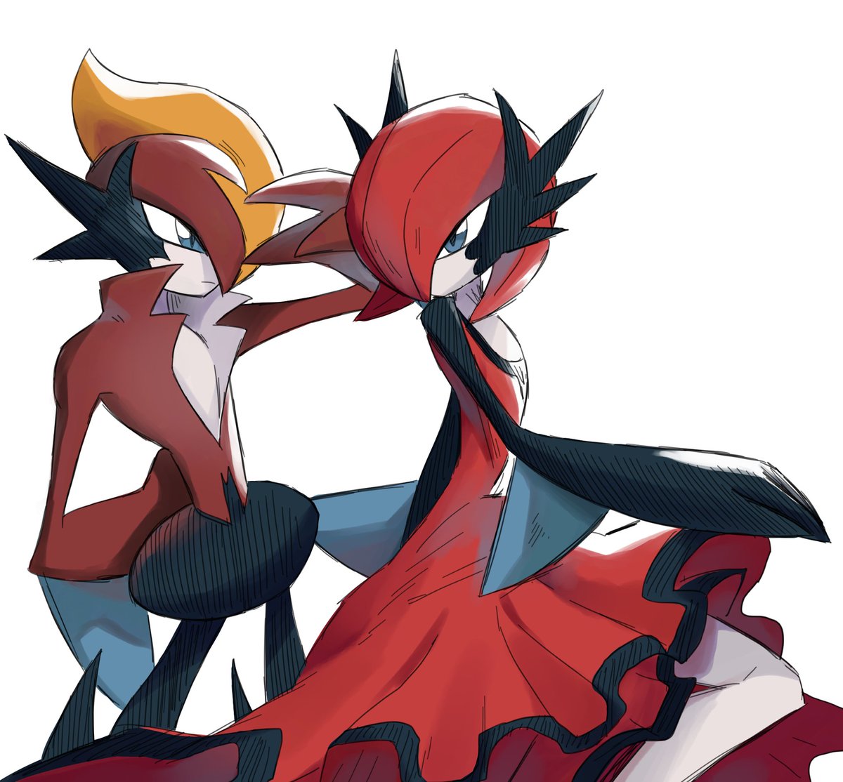Mayday 🇵🇸  Ceruledge CEO on X: Gardevoir and Gallade, but in