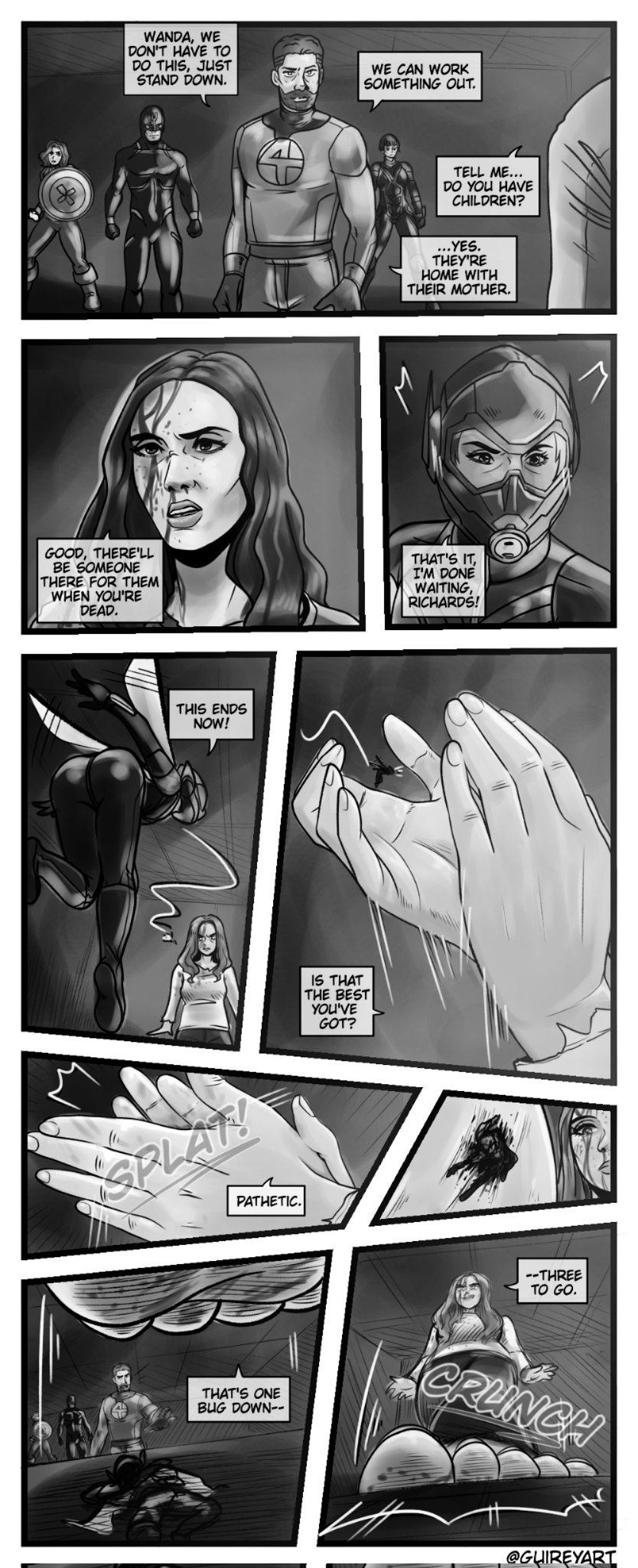 guireyart on X: My take on how this mightve gone down...🙏🐝💥giantess  sizetwitter ScarletWitch t.coDFGKWBVATj  X