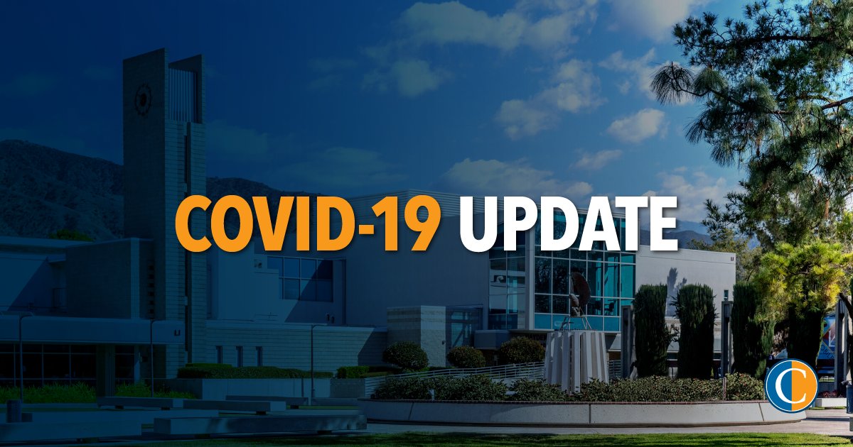 CitrusCollege's tweet photo. As we prepare to start our summer session, a few COVID-19 testing protocols have changed for students.

Most notably, there is a new testing location:
Campus Center, Room 104. There are also new hours.

For more details, visit https://t.co/rgVdQEUzEa https://t.co/qlZncwcwql
